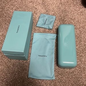 Tiffany box, hard case, dust bag & dust cloth